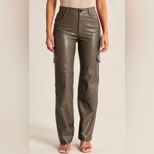 Abercrombie Leather Cargo Pants